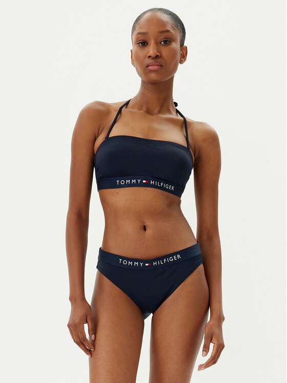 Tommy Hilfiger Tommy Hilfiger Spodný diel bikín UW0UW04120 Tmavomodrá