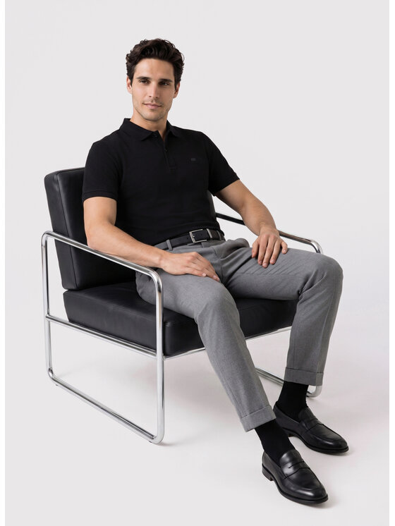 Pako Lorente Pako Lorente Polo P26WF-TX-010 Czarny Straight Fit
