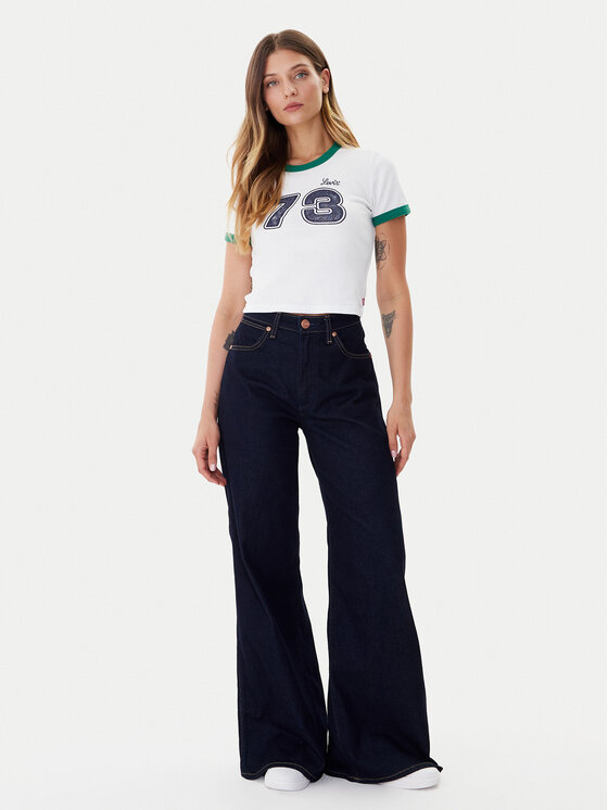Levi's® Levi's® T-krekls Graphic Ringer A3523-0142 Balts Slim Fit