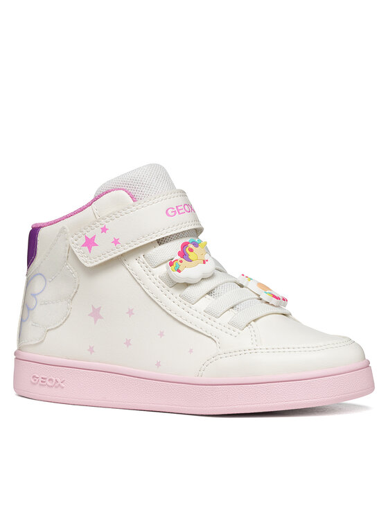 Geox Geox Сникърси J Eclyper Girl J66LRA 0BCQ6 C0653 D Бял