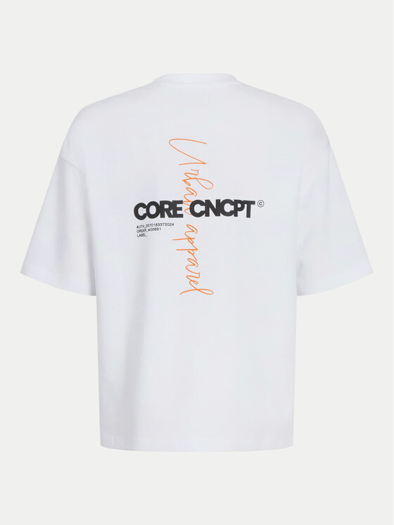 Jack&Jones Junior Jack&Jones Junior T-shirt Concept Text 12263245 Bijela Relaxed Fit