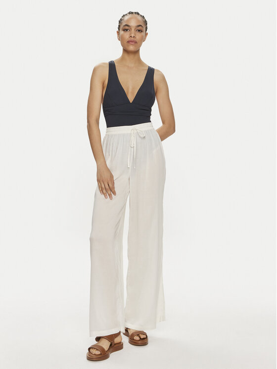 Tommy Hilfiger Tommy Hilfiger Pantaloni di tessuto UW0UW02950 Écru Regular Fit