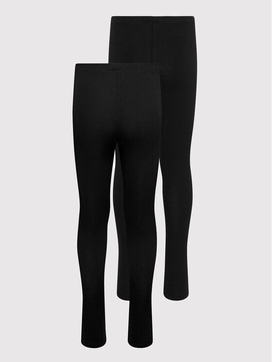 Kids ONLY Kids ONLY Набір з 2 пар легінсів Nille 15250477 Чорний Slim Fit