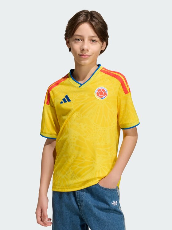 adidas adidas Koszulka techniczna Colombia 26 Home Kids Jersey Żółty Regular Fit