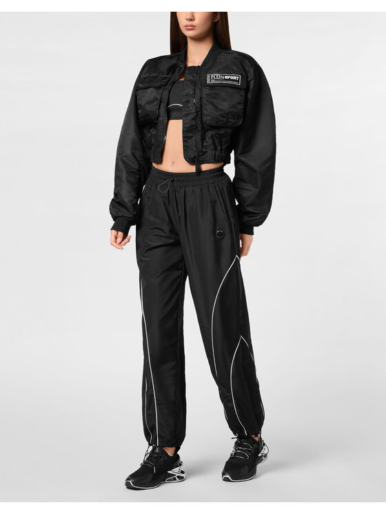 Plein Sport Plein Sport Kurtka bomber 23217 Czarny Regular Fit