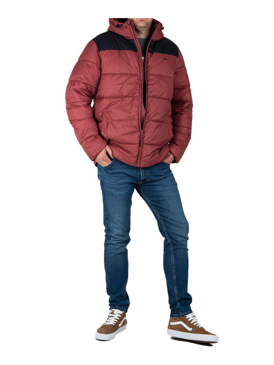 Lee Lee Kurtka zimowa 112339012 Czerwony Regular Fit