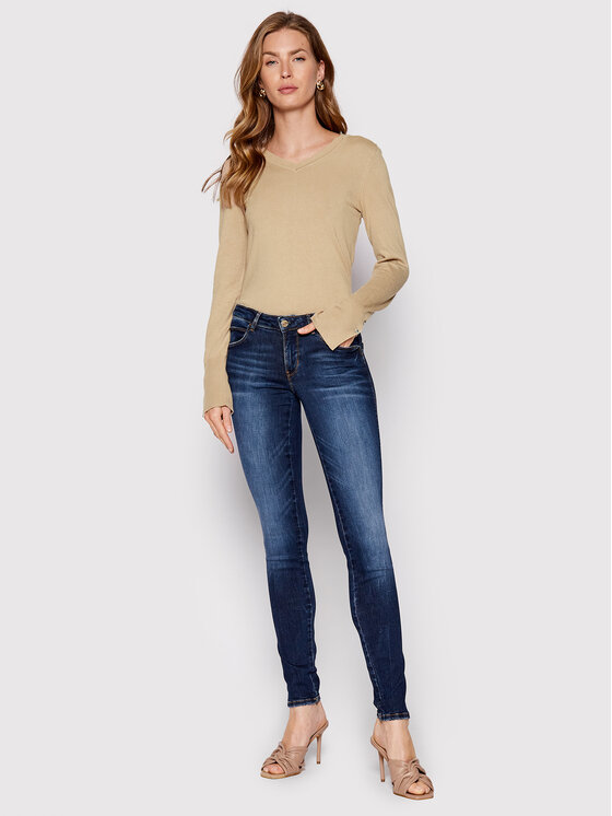 Guess Guess Traperice W2YAJ2 D4Q03 Plava Skinny Fit