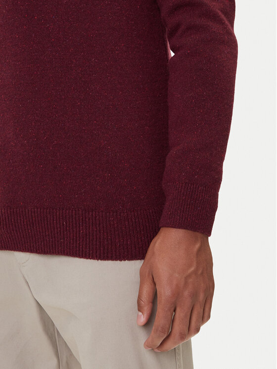 Barbour Barbour Светр Essential Tisbury MKN0844RE56 Бордовий Regular Fit