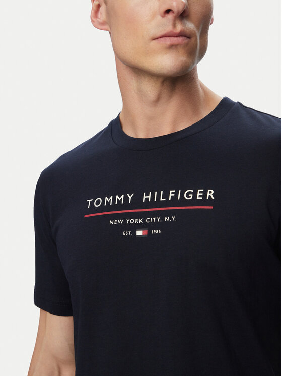 Tommy Hilfiger Tommy Hilfiger T-shirt Brand Love MW0MW44359 Tamnoplava Regular Fit