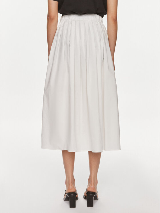 ViCOLO ViCOLO Fustă midi TB0195 Alb Regular Fit
