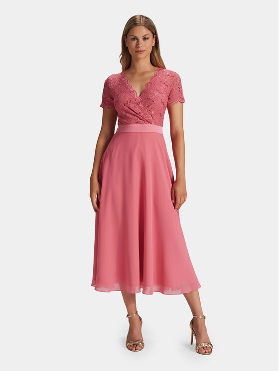 Swing Swing Coctailkleid 5AG11100 Rosa Regular Fit
