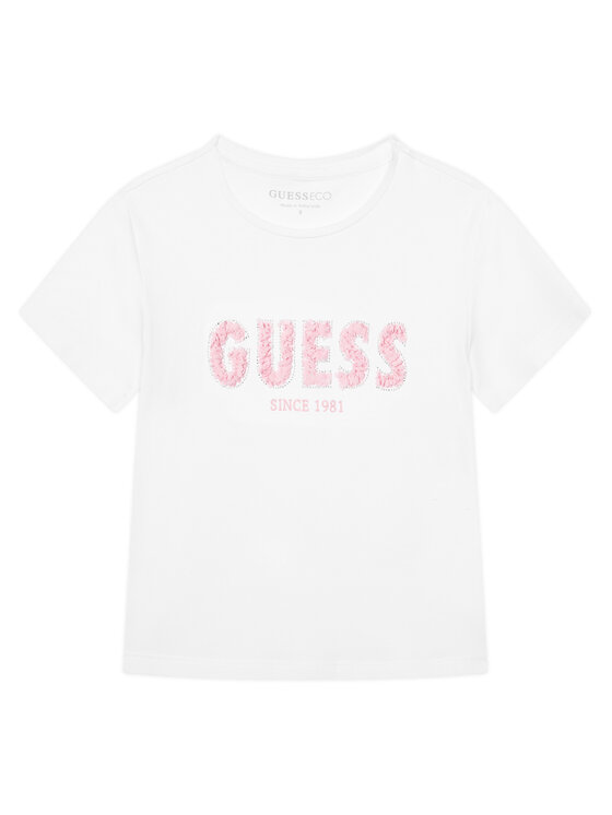 Guess Guess T-Shirt J6RI24 K6YW4 Bílá Regular Fit