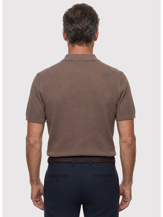 Pako Lorente Pako Lorente Polo P26WF-TX-006 Brązowy Regular Fit