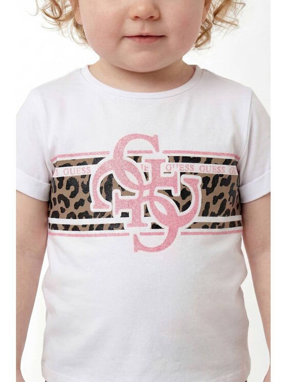 Guess Kids Guess Kids T-Shirt 183031 Biały Classic Fit