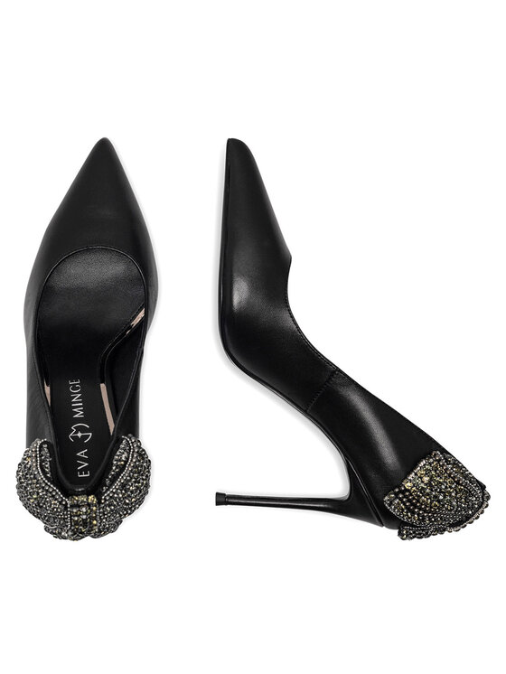 Eva Minge Eva Minge Pantofi cu toc subțire OLIVIA-SLT3396-138 Negru