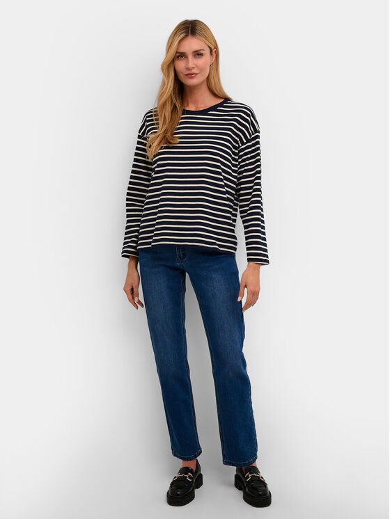 Kaffe Kaffe Majica Winny 10507727 Tamnoplava Regular Fit