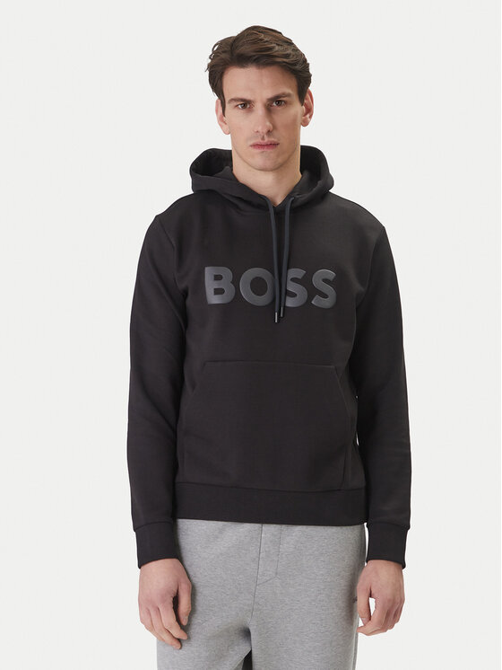 BOSS Bluză Soody 50555515 Negru Regular Fit