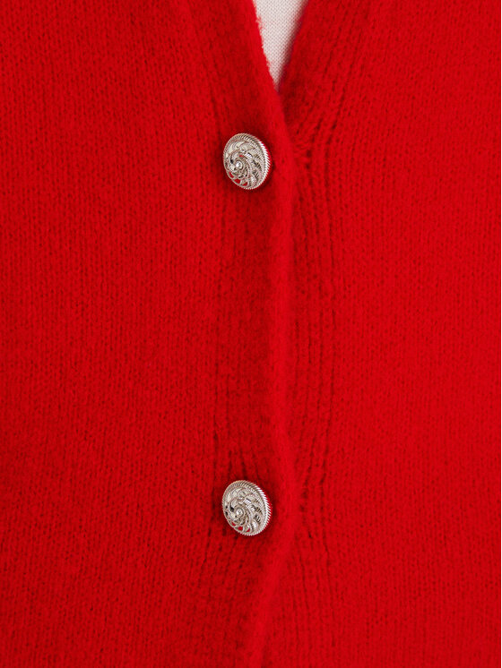 Morgan Morgan Cardigan 252-MGOJI Rosso Regular Fit