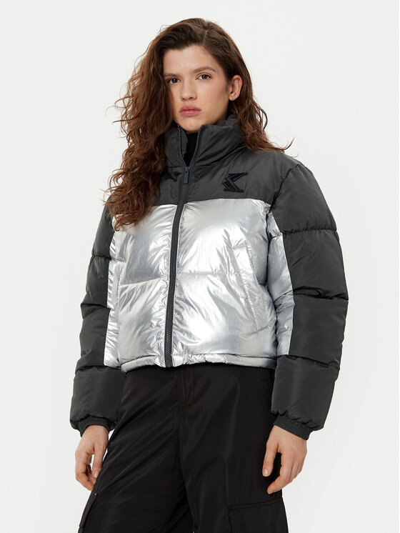 Karl Kani Karl Kani Télikabát Og Metallic Block 61760015 Fekete Regular Fit