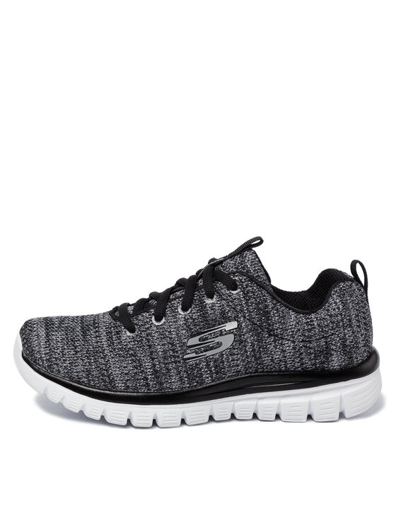 Skechers Skechers Sneakersy Twisted Fortune 12614/BKW Szary