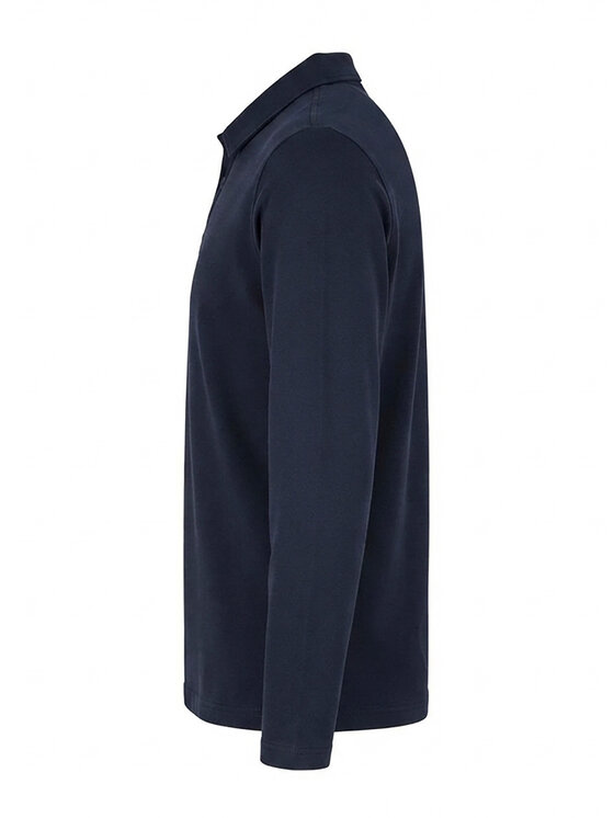 Ombre Ombre Longsleeve L174 Granatowy Regular Fit
