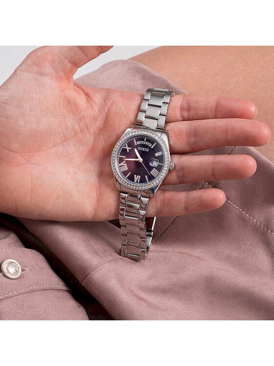 Guess Guess Hodinky GW0307L1 Strieborná