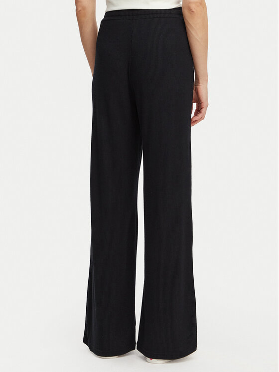 Roxy Roxy Sportinės kelnės Rise & Vibe New Rib ERJNP03673 Juoda Relaxed Fit