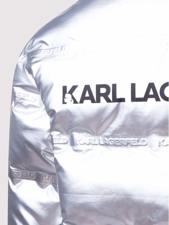 KARL LAGERFELD KARL LAGERFELD Télikabát Z16140 M Ezüst Regular Fit