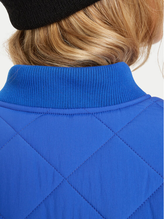 Quiksilver Quiksilver Μπουφάν μεταβατικό Shining Quilted EQWJK03084 Σκούρο μπλε Regular Fit