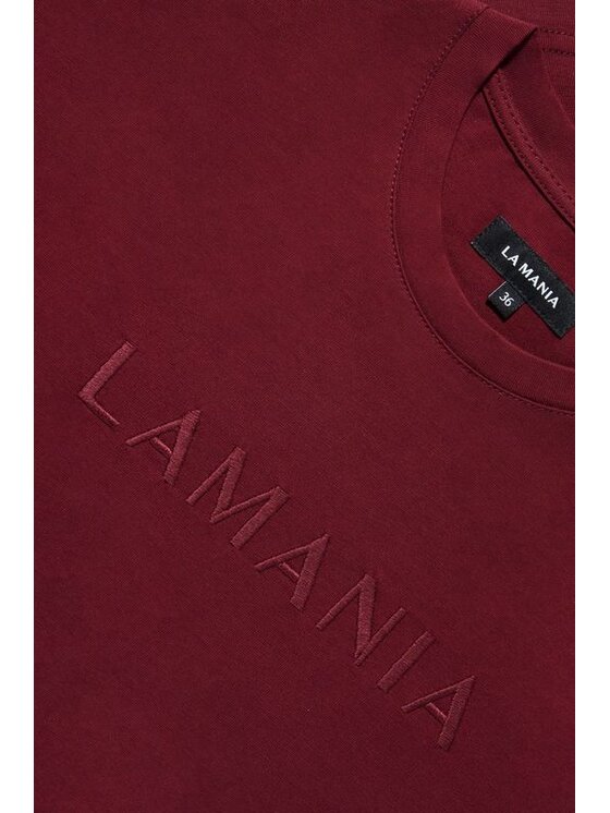 La Mania La Mania Tričko LUCY Bordová Classic Fit