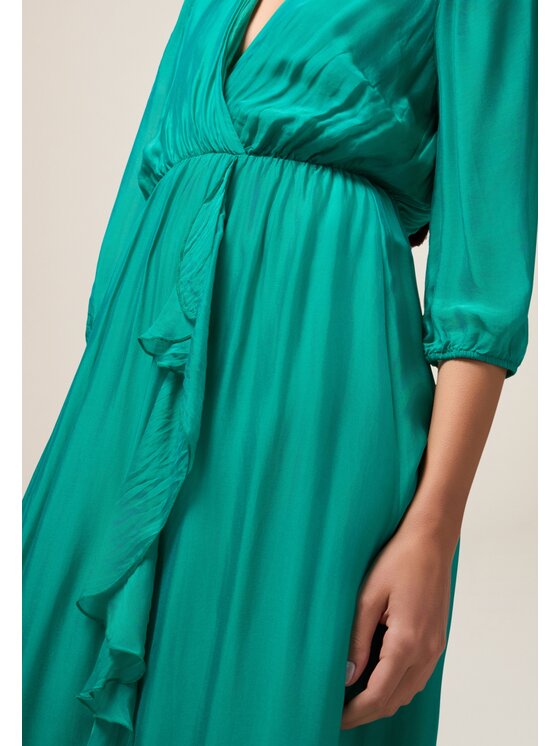 Oltre Oltre Abito da sera 7422J000845N025 Verde A-Line Fit