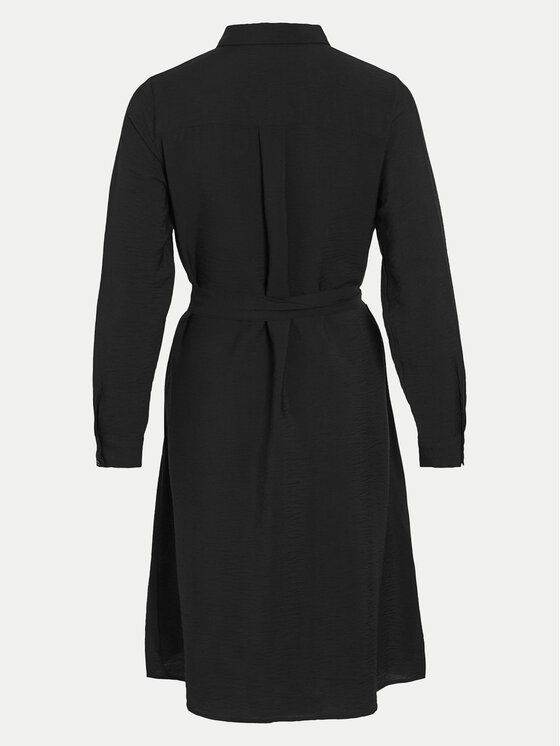 Vila Vila Rochie tip cămașă Domira 14095932 Negru Regular Fit