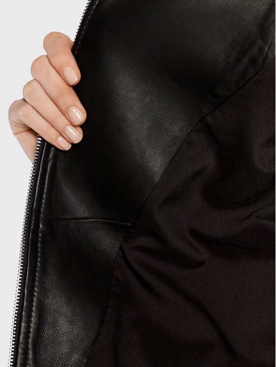 ba&sh ba&sh Lederjacke Perfecto Neli 1H22NELI Schwarz Regular Fit