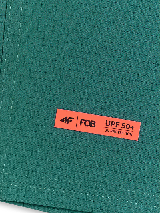 4F 4F Szorty kąpielowe FOB SUMMER Turkusowy Regular Fit