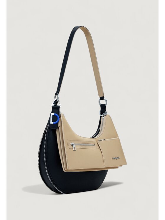 Desigual Desigual Torba BAG_DELTA LYRA BLACK Czarny