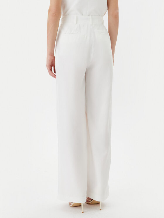 LOLA CASADEMUNT LOLA CASADEMUNT Palazzo hlače LS2514010 Bela Wide Leg