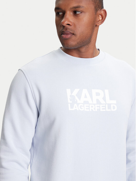 KARL LAGERFELD KARL LAGERFELD Bluza 705091 553917 Błękitny Regular Fit