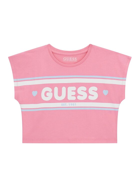 Guess Kids Guess Kids Top 176169 Różowy Classic Fit