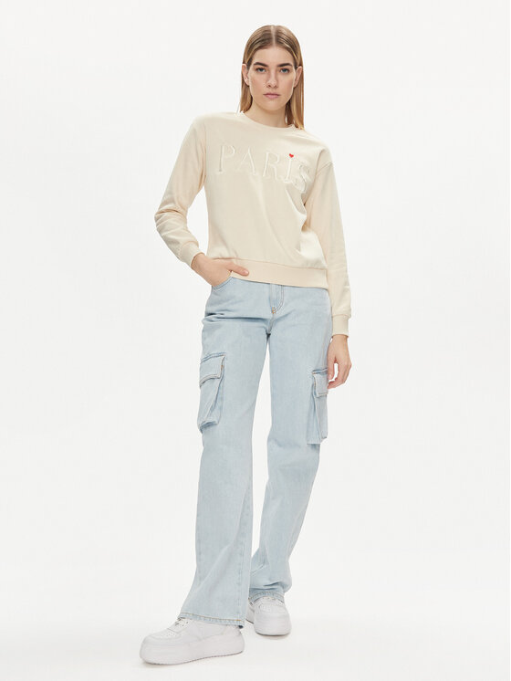 JDY JDY Majica dugih rukava Paris 15221015 Bijela Regular Fit