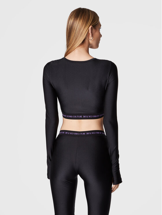 Versace Jeans Couture Versace Jeans Couture Блузка 73HAH218 Чорний Slim Fit