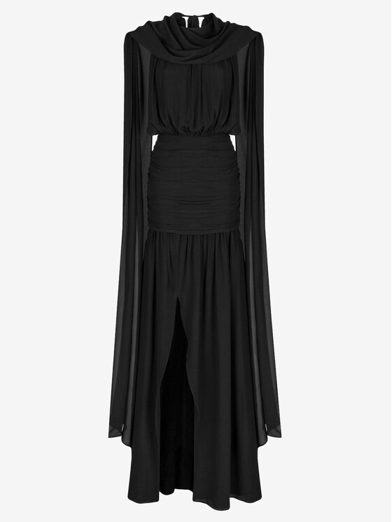 Le Collet Le Collet Sukienka wieczorowa LIRE Czarny Flare Fit