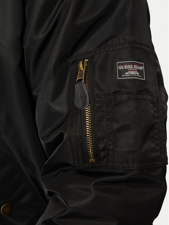 Guess Jeans Guess Jeans Bundy bomber M5RL81 WHAA2 Čierna Regular Fit