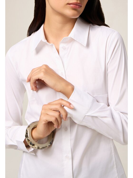 Oltre Oltre Koszula 5078R003018N011 Biały Slim Fit
