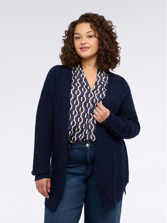 Fiorella Rubino Fiorella Rubino Sweter M054E002040N034 Niebieski Over Fit