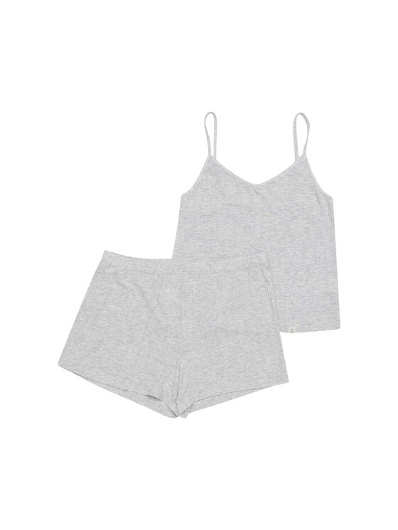 Esotiq Esotiq Piżama 42194 Szary Regular Fit