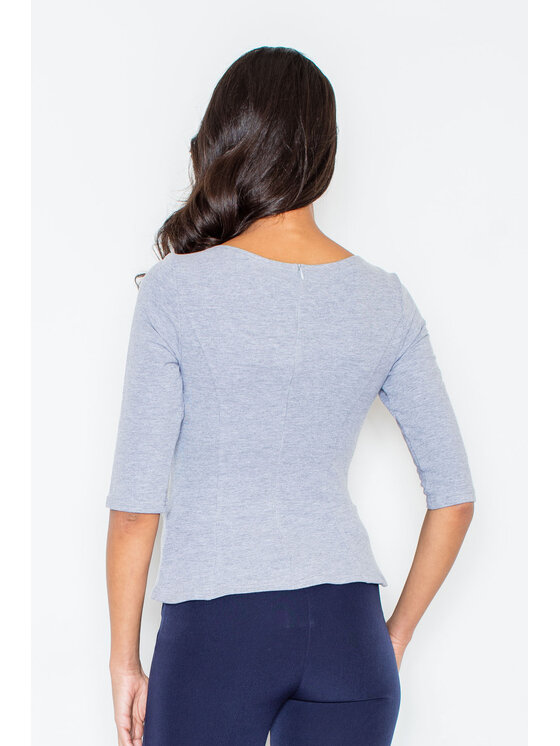 FIGL FIGLFIGL Blusa M309 Grigio Regular Fit