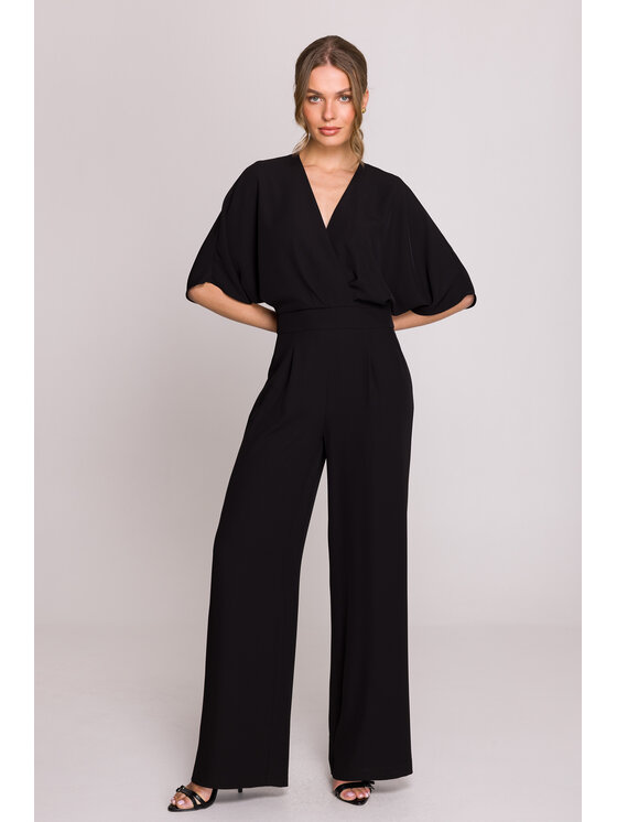 Stylove Stylove Overal S395 Čierna Sexy Straight Fit