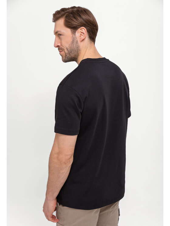 Volcano Volcano T-Shirt T-BAS Czarny Regular Fit