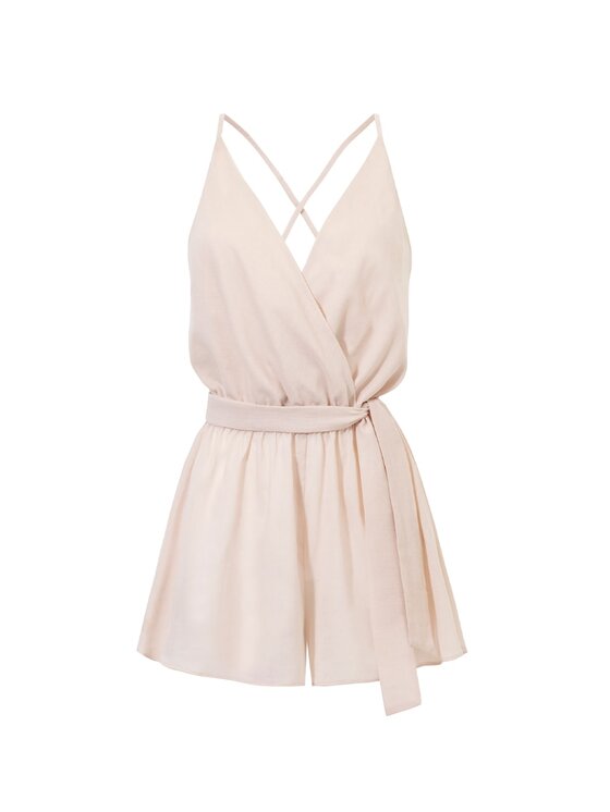 Love and Hate Love and Hate Jumpsuit Layla Beige Casual Fit