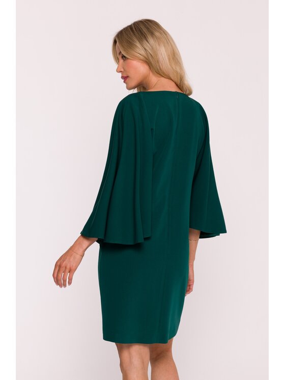 Stylove Stylove Sukienka elegancka s426 Zielony A-Line Fit